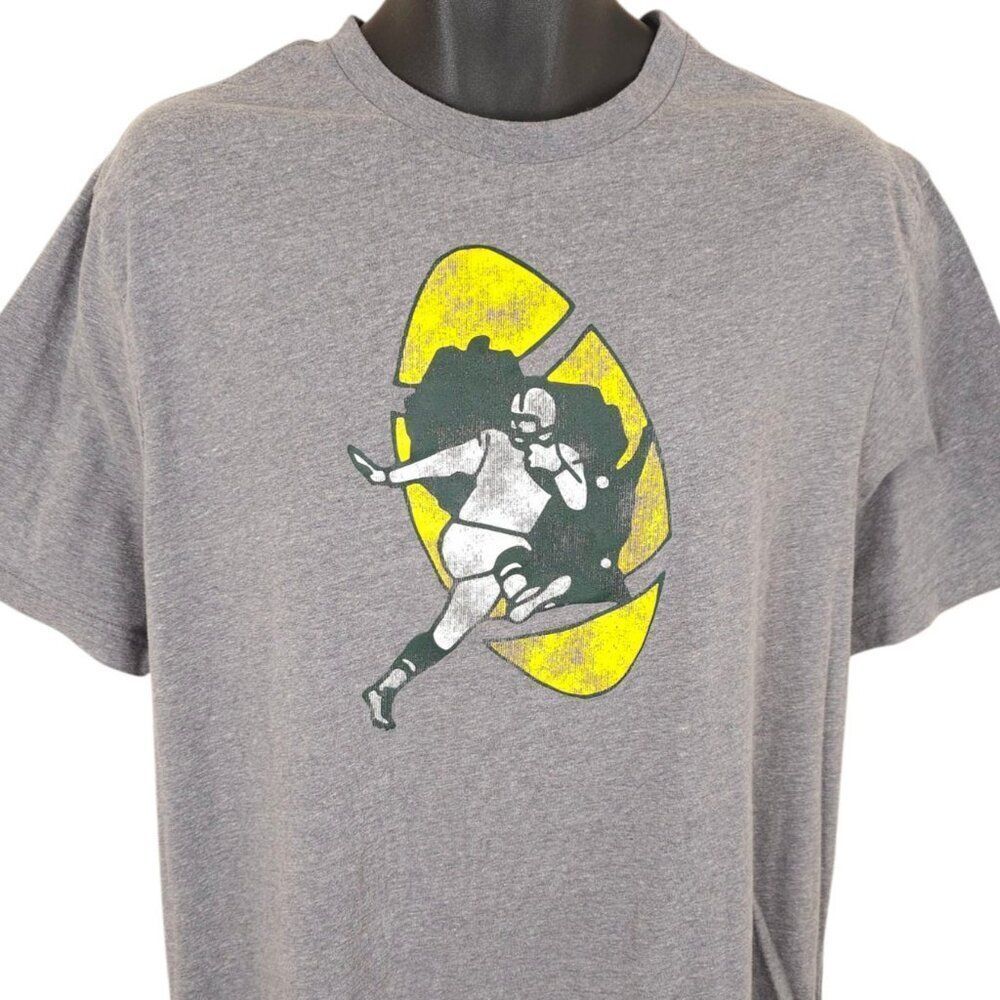 Green Bay Packers T Shirt Mens Size XL Gray NFL Football